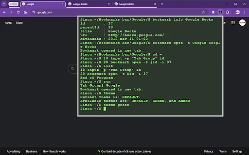 Chrome Terminal: Kelola Tab & Bookmark dengan Command Line - Screenshot 4