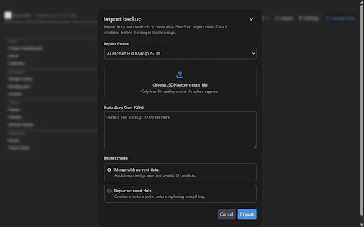 Download Aura Start Terbaru – Kelola Link & Tab Browser Gratis - Screenshot 3