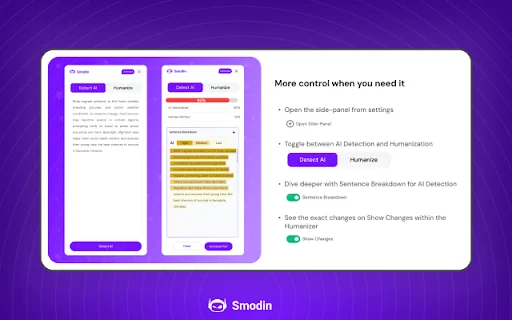 Smodin AI Detector & Humanizer – Deteksi & Ubah Teks AI Jadi Alami - Screenshot 3