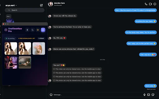 Download OneTimeView Pro Terbaru – Simpan DM Instagram Aman - Screenshot 1