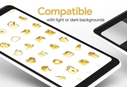 Download Gold Leaf Icon Pack Terbaru – Ikon Mewah Elegan - Screenshot 7