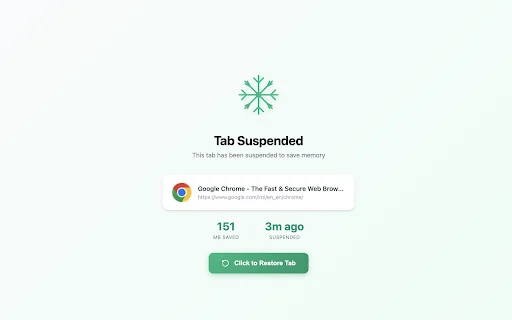 Download Smart Tab Suspender Terbaru – Hemat RAM & Percepat Chrome - Screenshot 3
