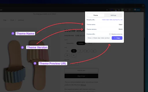 Alfred Shopify Theme Detector – Alat Produktivitas Terbaik - Screenshot 1