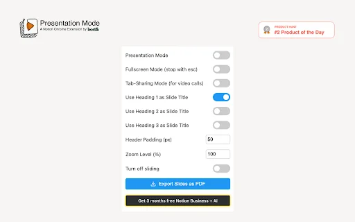 Presentation Mode for Notion – Ubah Notion Jadi Slide Presentasi - Screenshot 3