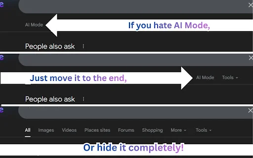 Download Disable AI Mode & AI Overview – Kembalikan Google Klasik - Screenshot 2