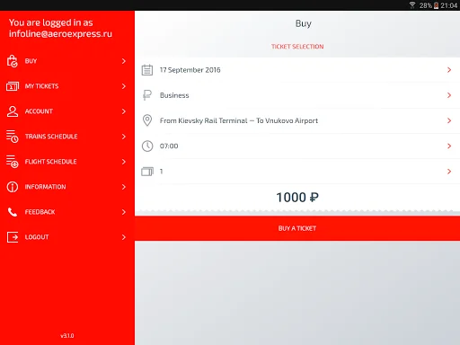 Download Aeroexpress Terbaru – Beli Tiket Kereta Cepat Mudah - Screenshot 9