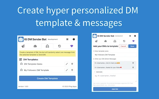 Super DM Bot – Kirim DM Instagram Massal Otomatis Terbaik - Screenshot 3