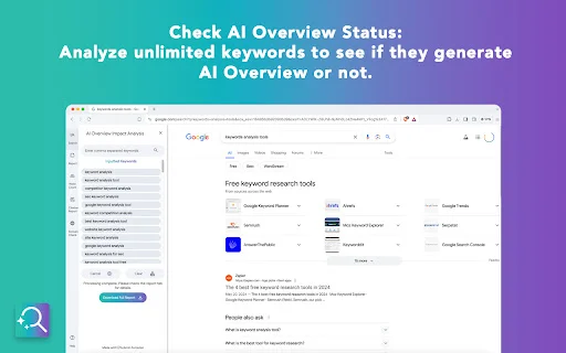 AI Search Impact Analysis: Analisis SEO AI Overview Terbaik - Screenshot 1