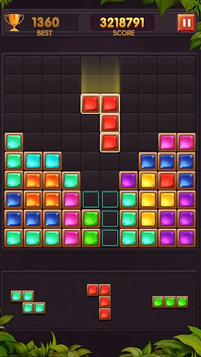 Download Tetrush Fun! Block Puzzle Gem – Game Asah Otak Gratis - Screenshot 1