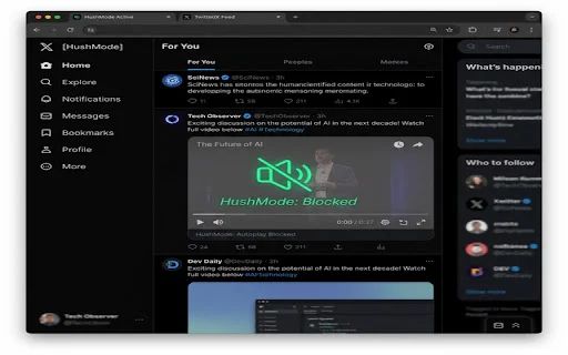 HushMode: Blokir Video Autoplay di Chrome – Browsing Jadi Tenang - Screenshot 3