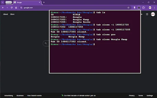 Chrome Terminal: Kelola Tab & Bookmark dengan Command Line - Screenshot 2