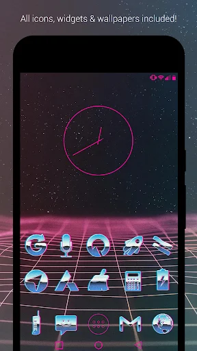 Download Rad Pack – 80’s Theme Terbaru – Kustomisasi Ikon Retro - Screenshot 1