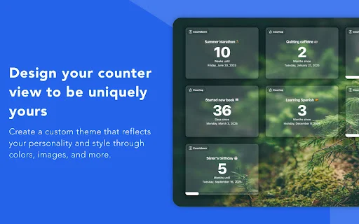 Day Counter – New Tab Page: Lacak Momen Spesial Anda Sekarang - Screenshot 2