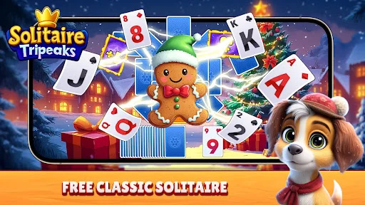 Download Christmas Solitaire TriPeaks – Game Kartu Santai Terbaik - Screenshot 3