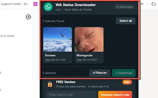 Multi WhatsApp Status Downloader: Simpan Status WhatsApp Web Mudah - Screenshot 2