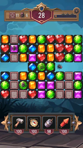 Download Diamond Dungeon Match 3 Terbaru – Game Puzzle Seru - Screenshot 3