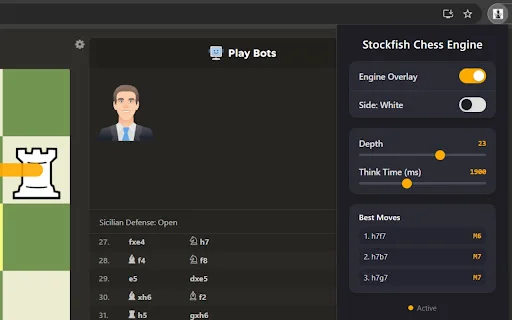 Stockfish Chess Engine Chrome – Analisis Catur Real-Time Terbaik - Screenshot 3
