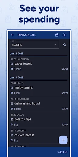 Enchlist: Daftar Belanja Praktis – Atur Budget & Stok Barang - Screenshot 7