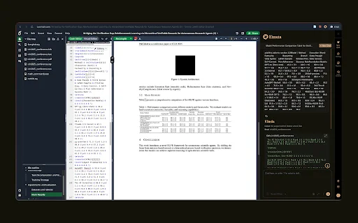 Einsia: AI Research Agent Overleaf – Asisten Penulis LaTeX - Screenshot 1