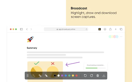 Download Broadcast Extension Terbaru – Rekam Layar & Anotasi - Screenshot 3