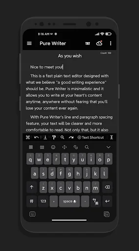 Download Pure Writer Terbaru – Editor Teks Cepat & Aman - Screenshot 1