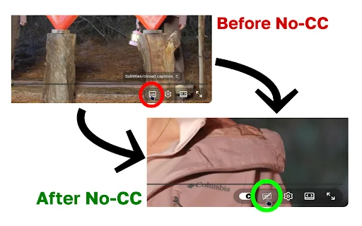 No CC: Matikan Subtitle YouTube Secara Permanen & Otomatis - Screenshot 3