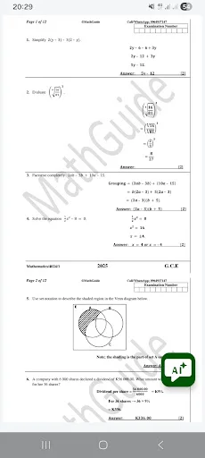Download Past Papers|Answers ECZ +AI – Latihan Ujian Gratis - Screenshot 3