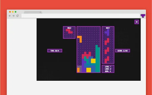 Falling Cubes Chrome: Game Puzzle Klasik Offline Gratis - Screenshot 2