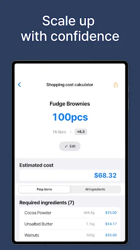 Download KitchenCost Terbaru – Hitung Biaya Resep & Profit Instan - Screenshot 20