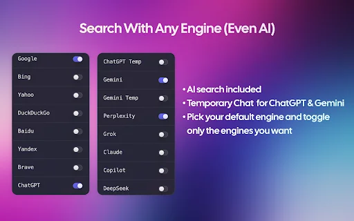 Download Radial New Tab Terbaru – Kelola Tab & AI Gratis - Screenshot 2