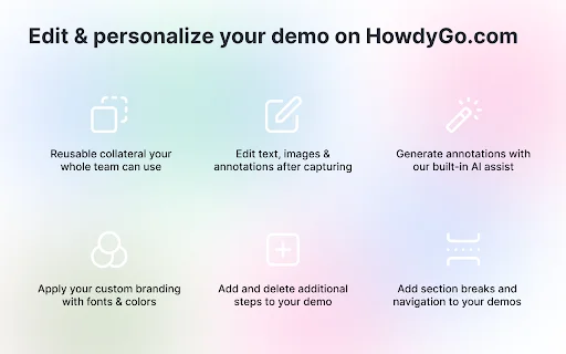 HowdyGo – Buat Demo Produk Interaktif untuk SaaS Anda - Screenshot 2