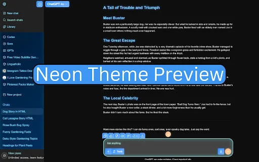 Download Custom Themes for ChatGPT – Ubah Tampilan Chat AI Anda - Screenshot 2