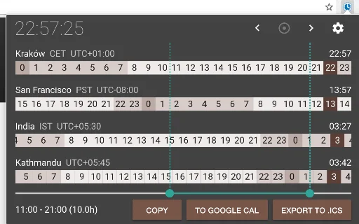 Unduh Worldtime Extension: Cek Zona Waktu Global dengan Mudah - Screenshot 3