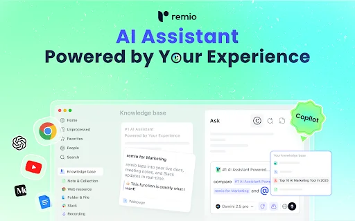 Remio: AI Assistant untuk Membangun Second Brain Otomatis - Screenshot 1