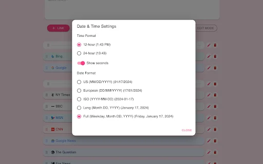 Awesome New Tab: Kustomisasi Halaman Tab Baru Anda Gratis - Screenshot 5