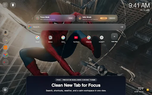 Download Spiderman Brand New Day Chrome – Tema HD Gratis - Screenshot 1
