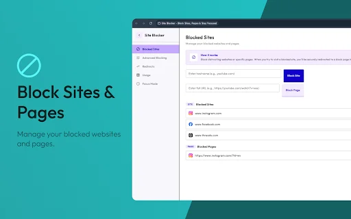 Download Site Blocker Terbaru – Blokir Situs & Fokus Kerja - Screenshot 2