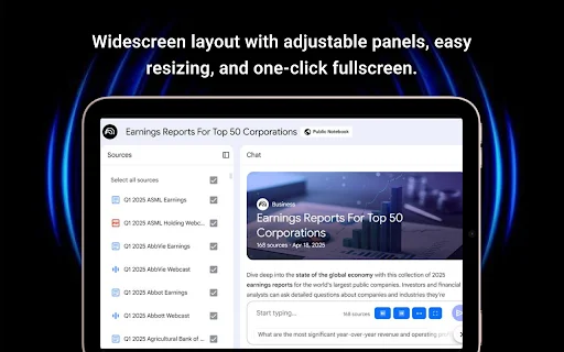 Notebook LM WideScreen Mode: Optimalkan Ruang Kerja Anda - Screenshot 3