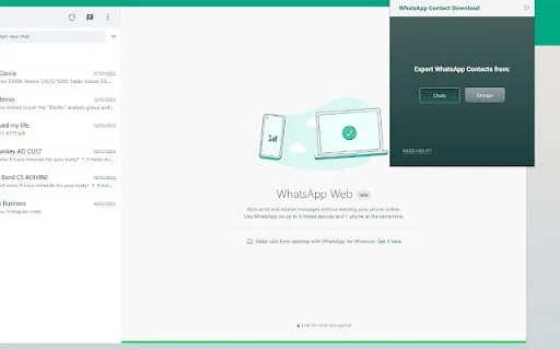 Download Wabpo Terbaru – Ekspor Kontak WhatsApp Gratis - Screenshot 1