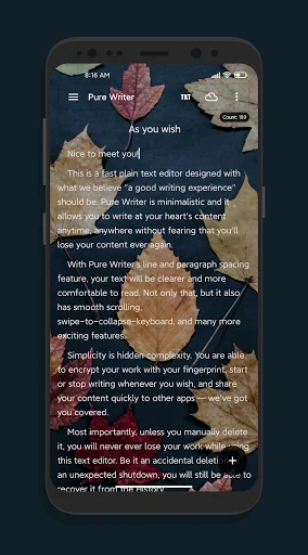 Download Pure Writer Terbaru – Editor Teks Cepat & Aman - Screenshot 2