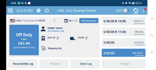 Download ALS eLog Book-Arethos logistic Terbaru – ELD HOS Gratis - Screenshot 2
