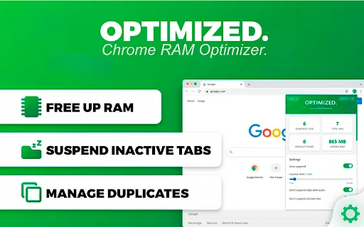 Download Optimized – RAM Manager Terbaru – Hemat Memori Chrome - Screenshot 1