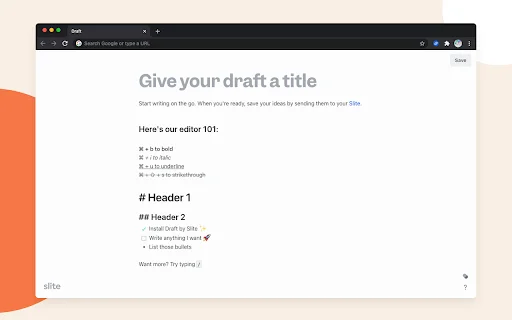 Download Draft by Slite Terbaru – Catatan Cepat di Tab Baru - Screenshot 2