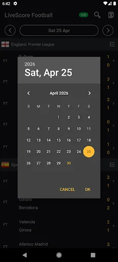 Download LiveScore Football Terbaru – Update Skor & Statistik - Screenshot 4