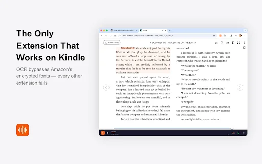 CastReader: Ekstensi TTS Gratis Terbaik untuk Kindle & Web - Screenshot 2