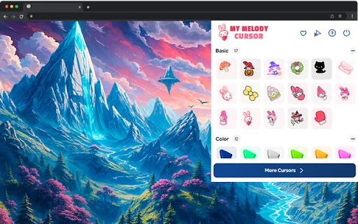 Kursor My Melody Chrome – Ubah Kursor Lucu & Kawaii - Screenshot 2