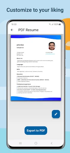 Download Resume Builder – CV Maker PDF Terbaru – Buat CV Gratis - Screenshot 4