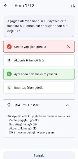 Download Coğrafya Bilgi Kartları Terbaru – Belajar Geografi Gratis - Screenshot 5