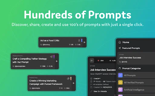 PromptForge: Kelola Prompt AI ChatGPT & Gemini Gratis - Screenshot 1