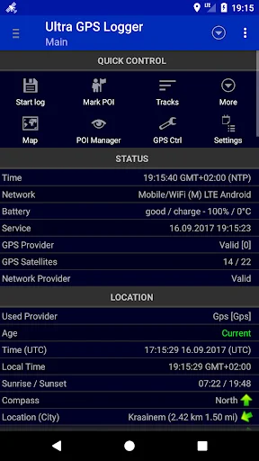 Download Ultra GPS Logger Lite Terbaru – Pelacak GPS Akurat - Screenshot 1